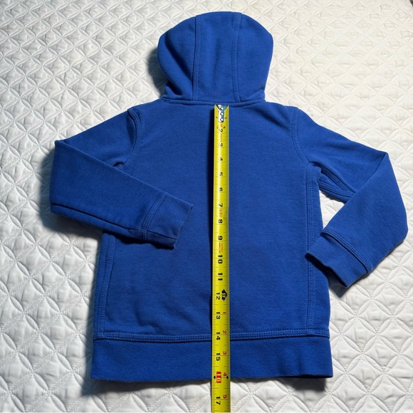 Nike Youth Logo Fleece Pullover Hoodie Sweatshirt Blue Gray White Size XS 4 - Picture 12 of 12